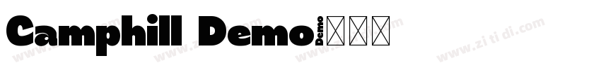 Camphill Demo字体转换